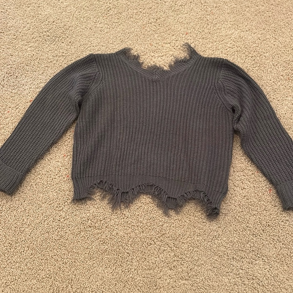 Shein Grey Sweater Size 160